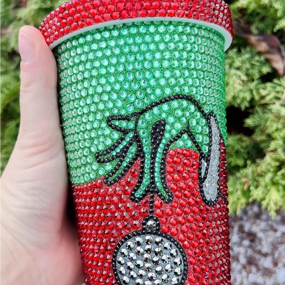 Grinch rhinestone tumbler Stainless steel 20oz - Picture 5 of 5